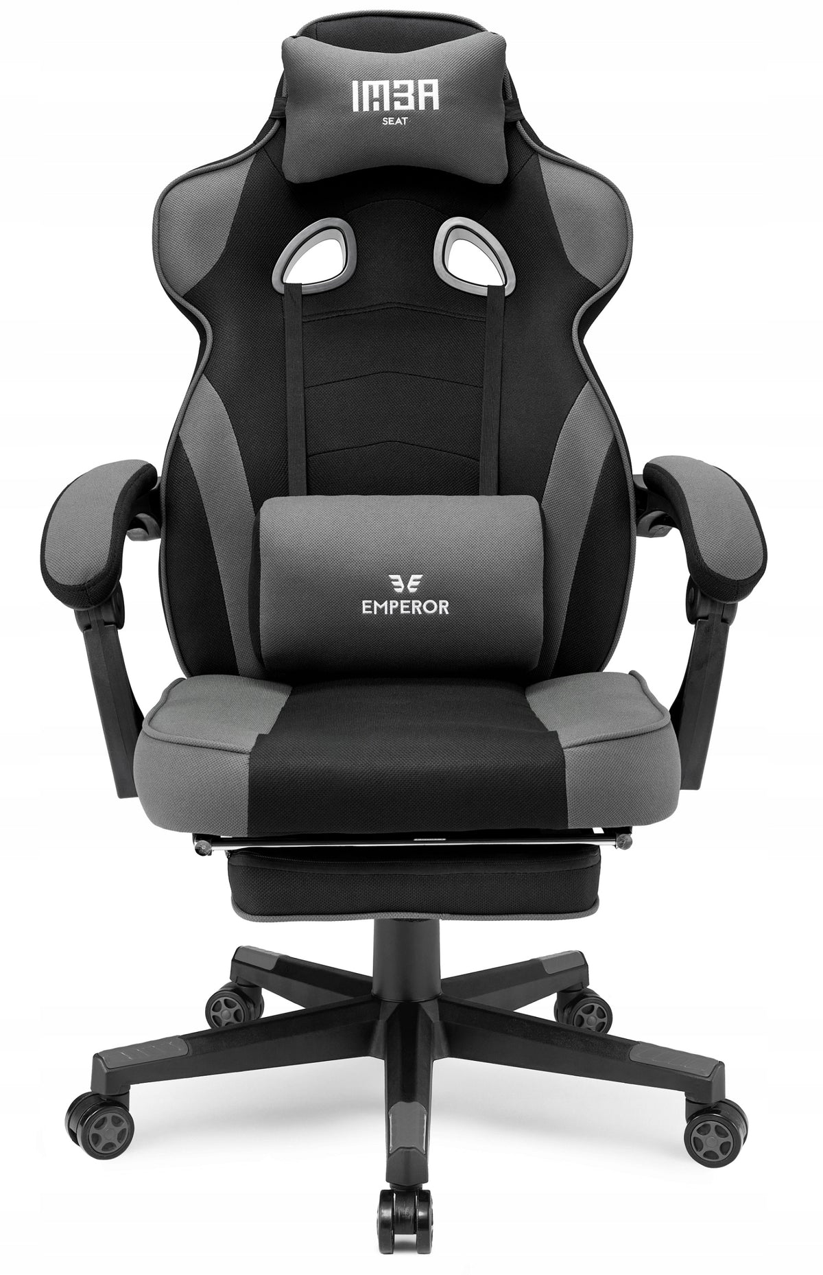 Gaming Chair Office Gaming Chair Emperor Black Grey Fabric Manufacturer code 171334