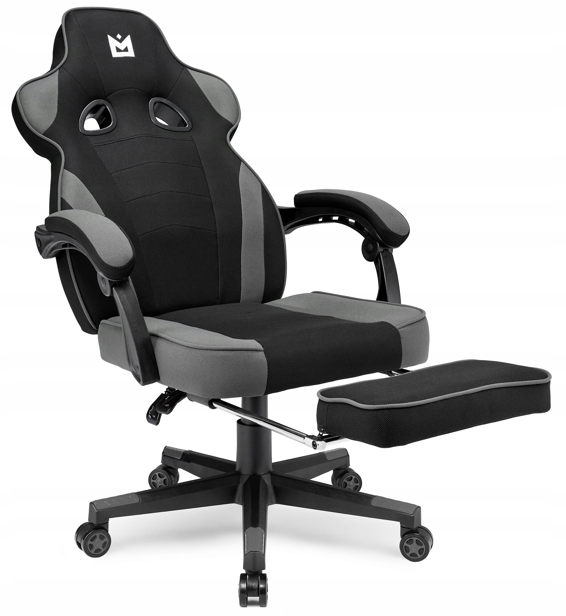 Gaming Chair Office Gaming Chair Emperor Black Grey Fabric Model Emperor