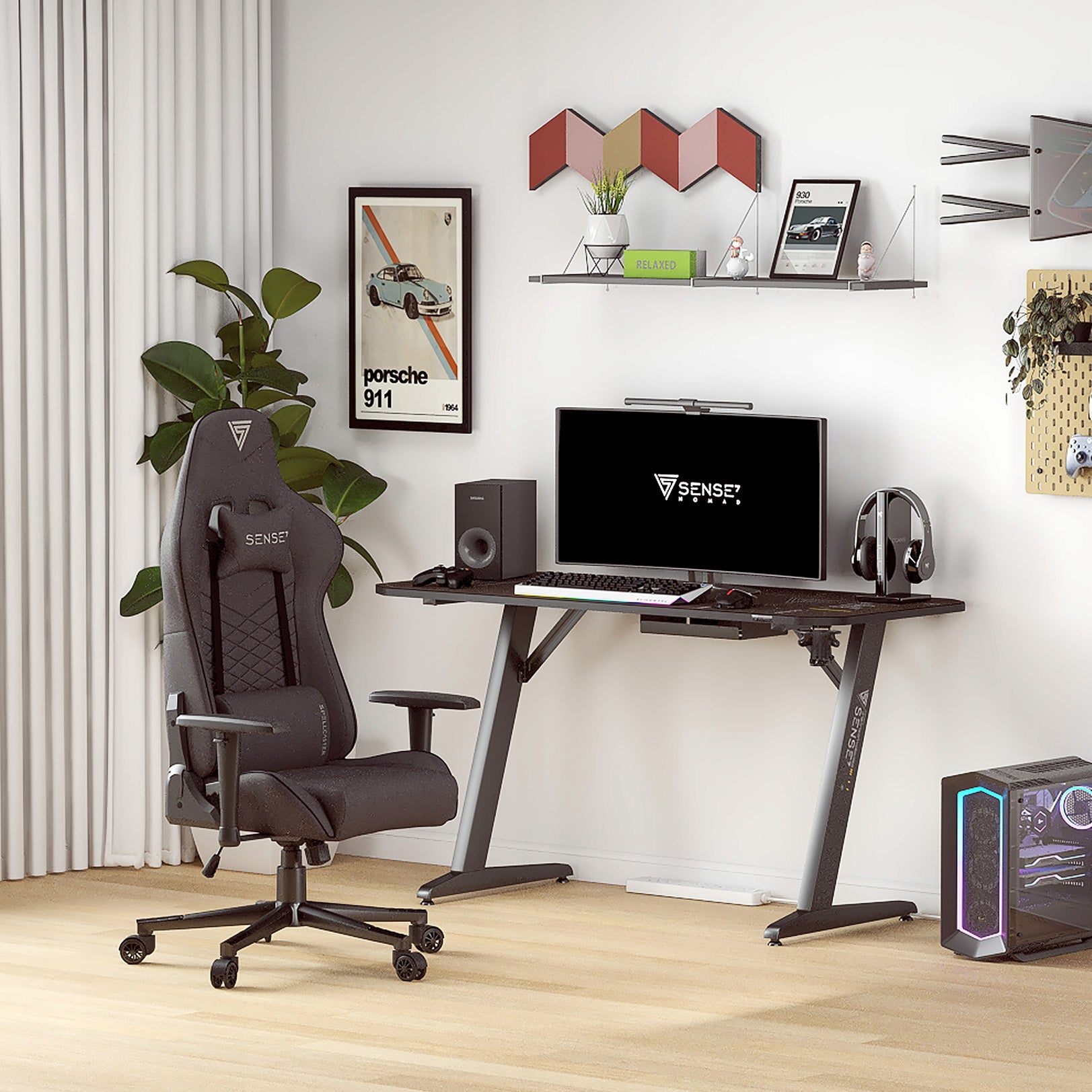 Gaming Chair Office Material Adjustable Sense7 Brand Sense7