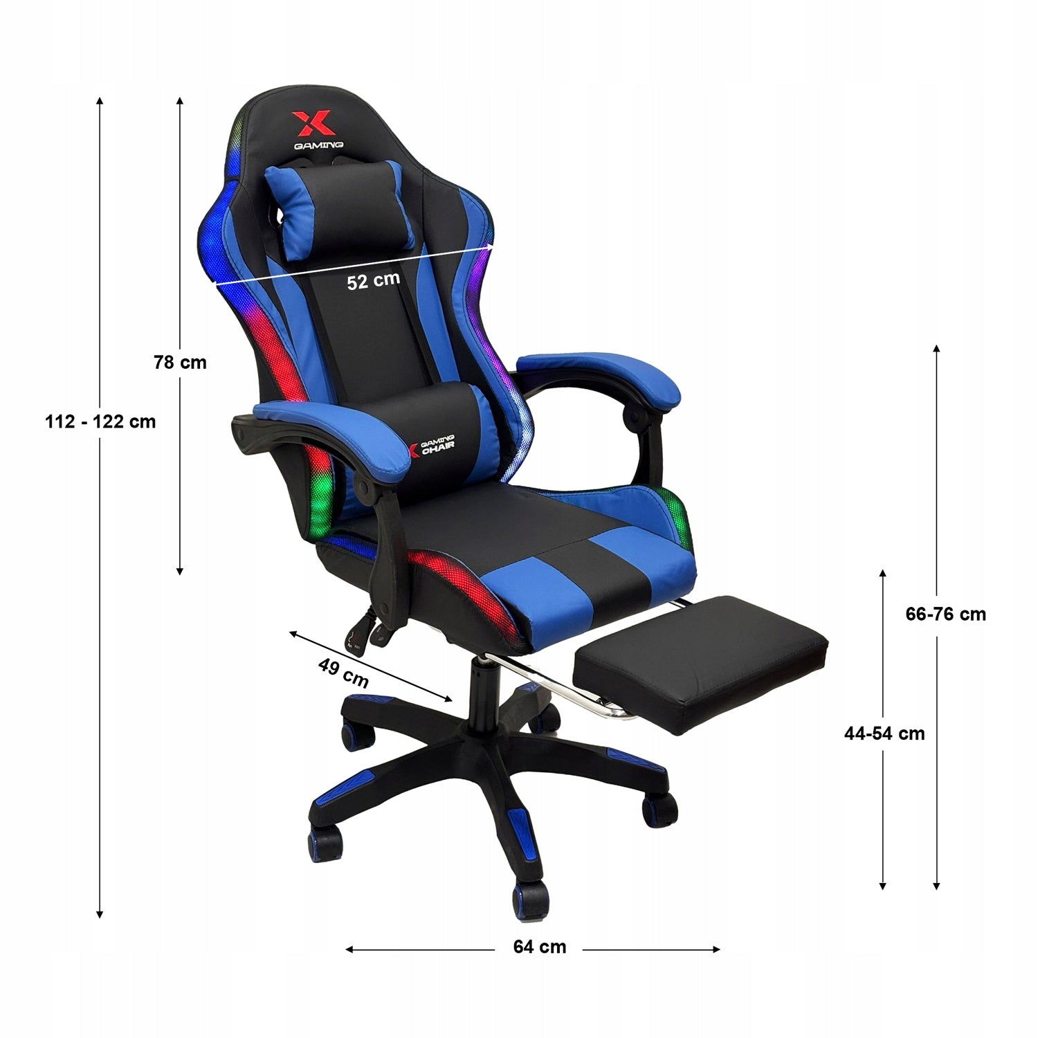 Gaming Chair Office Player Chair Xgaming - Black RGB LED Manufacturer code XCOM1 RGB