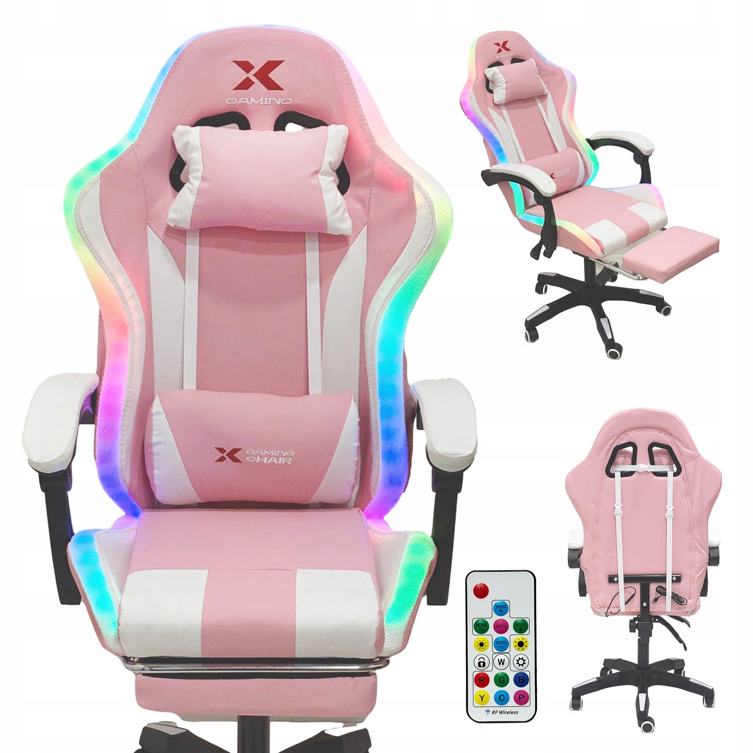 Gaming Chair Office Player Chair Xgaming - Black RGB LED Upholstery color black