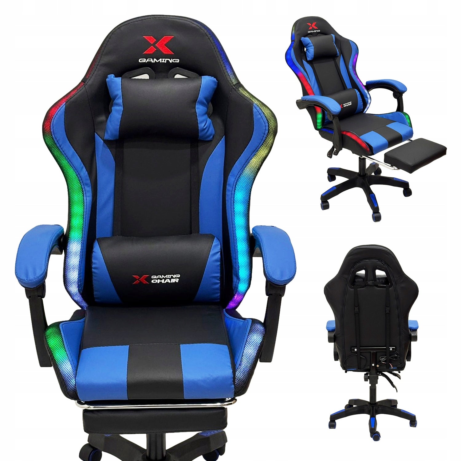 Gaming Chair Office Player Chair Xgaming - Pink White RGB LED Manufacturer code XCOM1 RGB