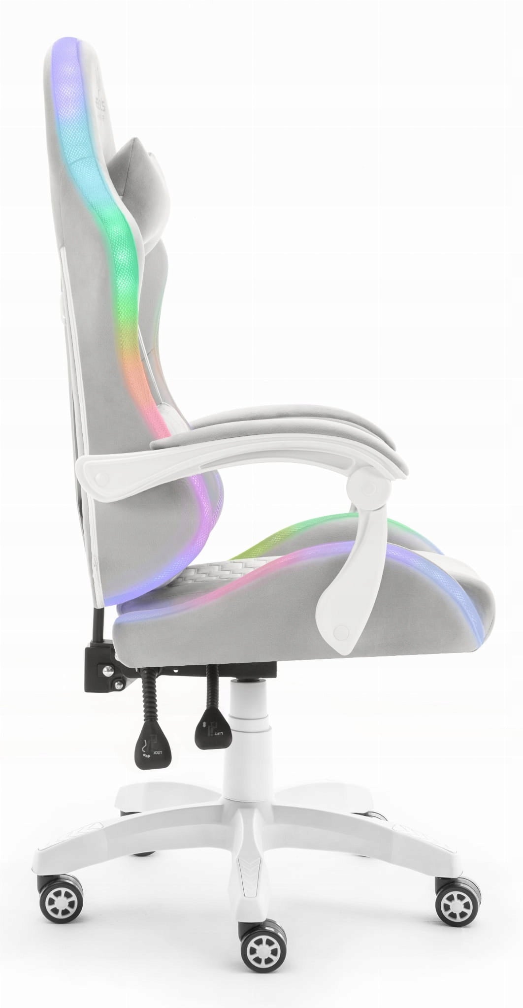 Gaming Chair Office Rotary Hell's Chair HC-1000 LED RGB Fabric Furniture height 135 cm