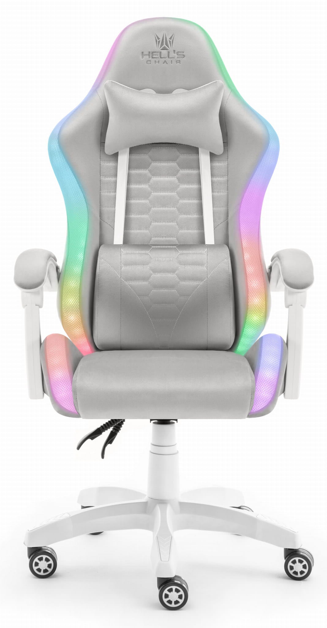 Gaming Chair Office Rotary Hell's Chair HC-1000 LED RGB Fabric Packaging status original