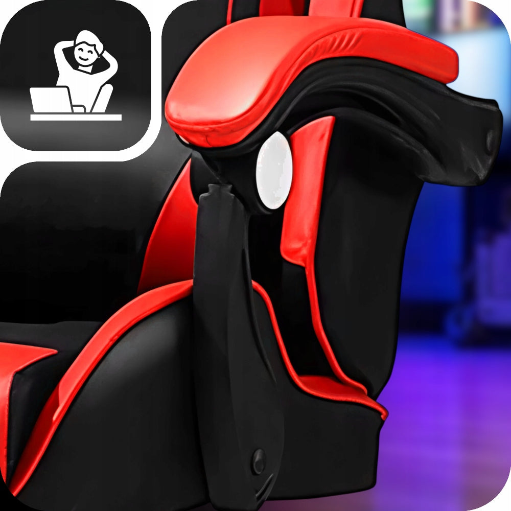 Gaming Chair Office Rotating Bucket Desk Chair STRONG up to 150 kg! Furniture height 122 cm