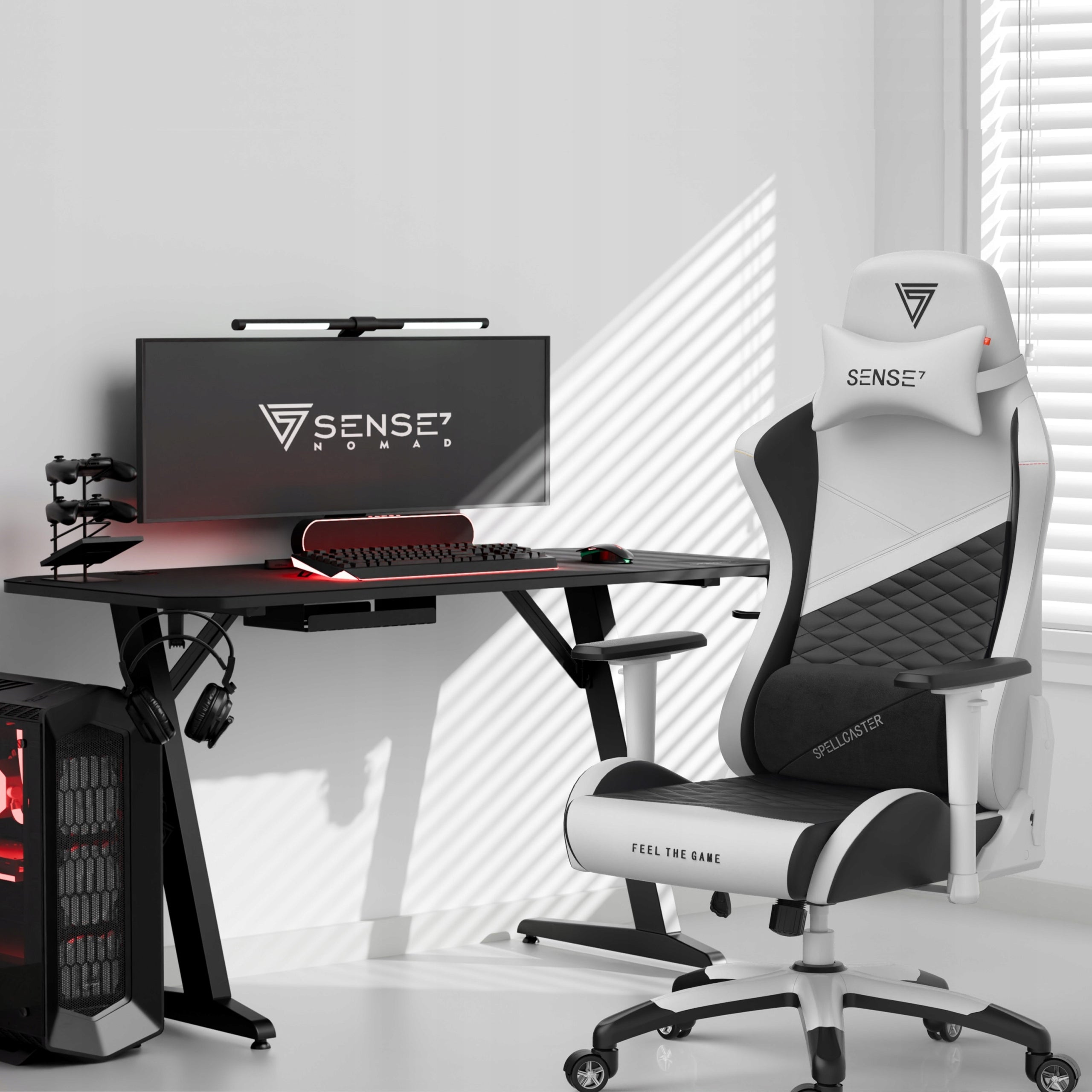 Gaming Chair Office Swivel Adjustable Senshi XL Sense7 Brand Sense7