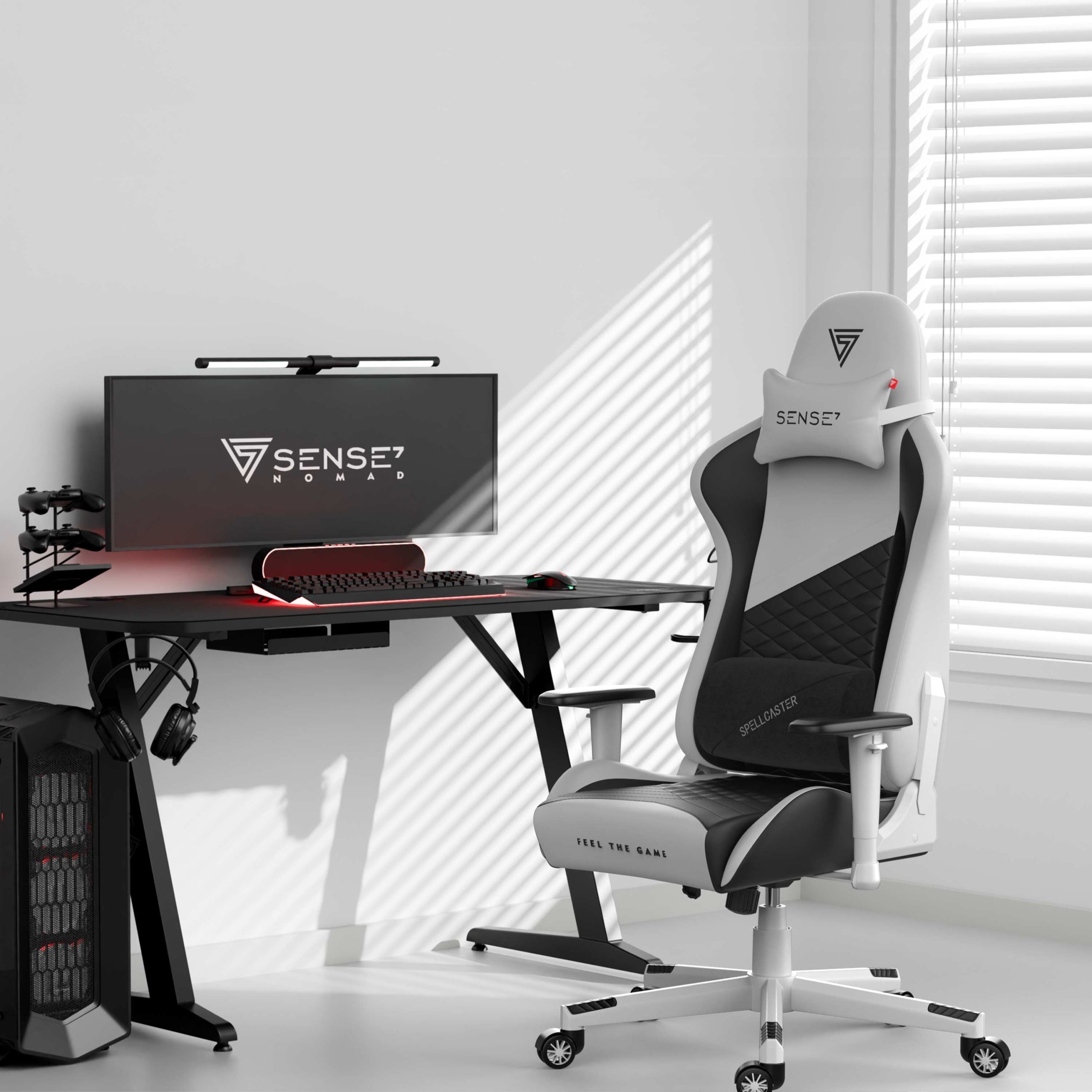 Gaming Chair Office Swivel Adjustable up to 150kg Senshi Sense7 Brand Sense7