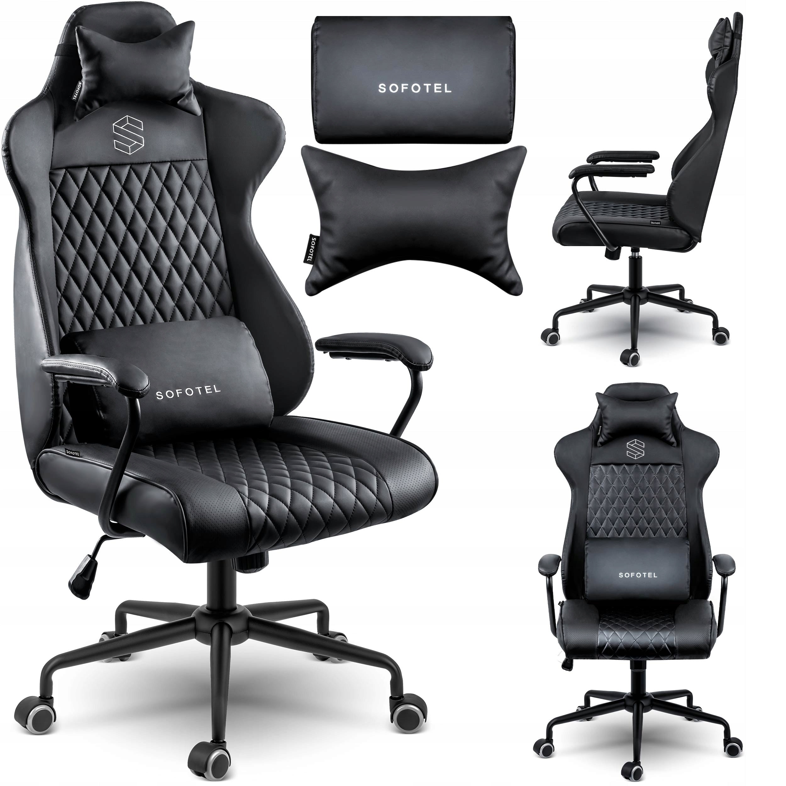 Gaming Chair Office Swivel Black Office Chair Sofotel