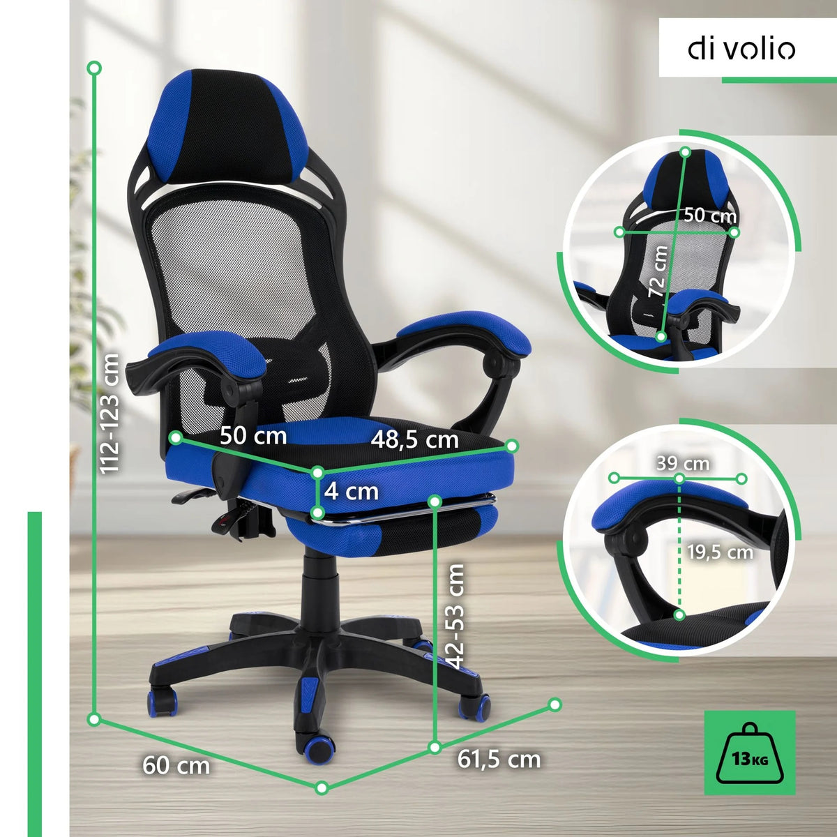 Gaming Chair Office Swivel Chair with Footrest For Office Material Packaging status original