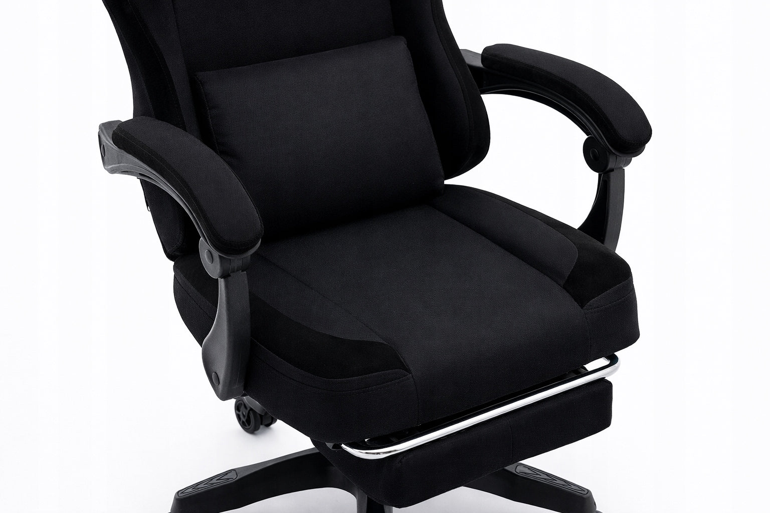 Gaming Chair Office Swivel Gaming Chair Gaming Fabric Black Furniture width 65 cm