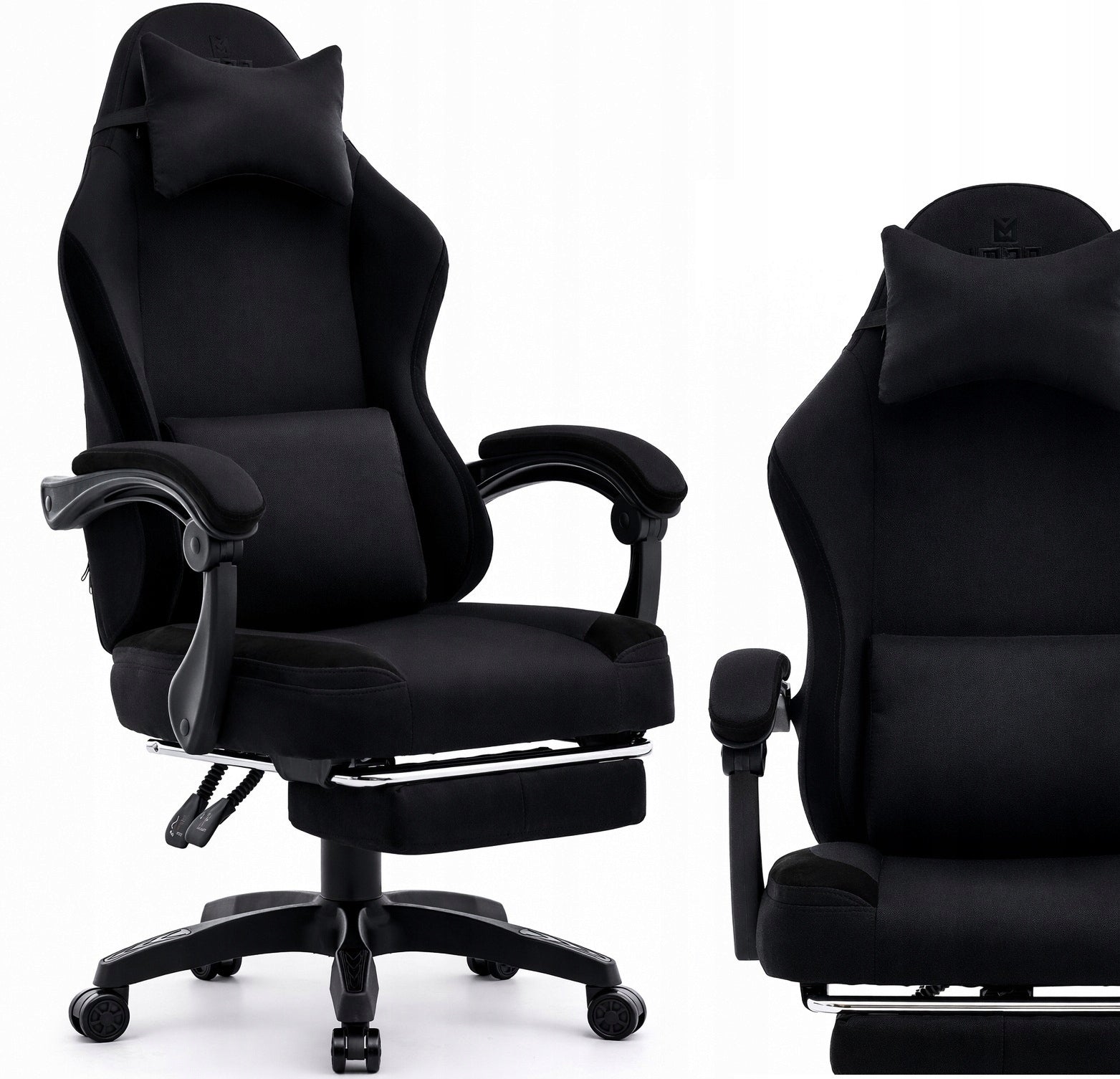 Gaming Chair Office Swivel Gaming Chair Gaming Fabric Black