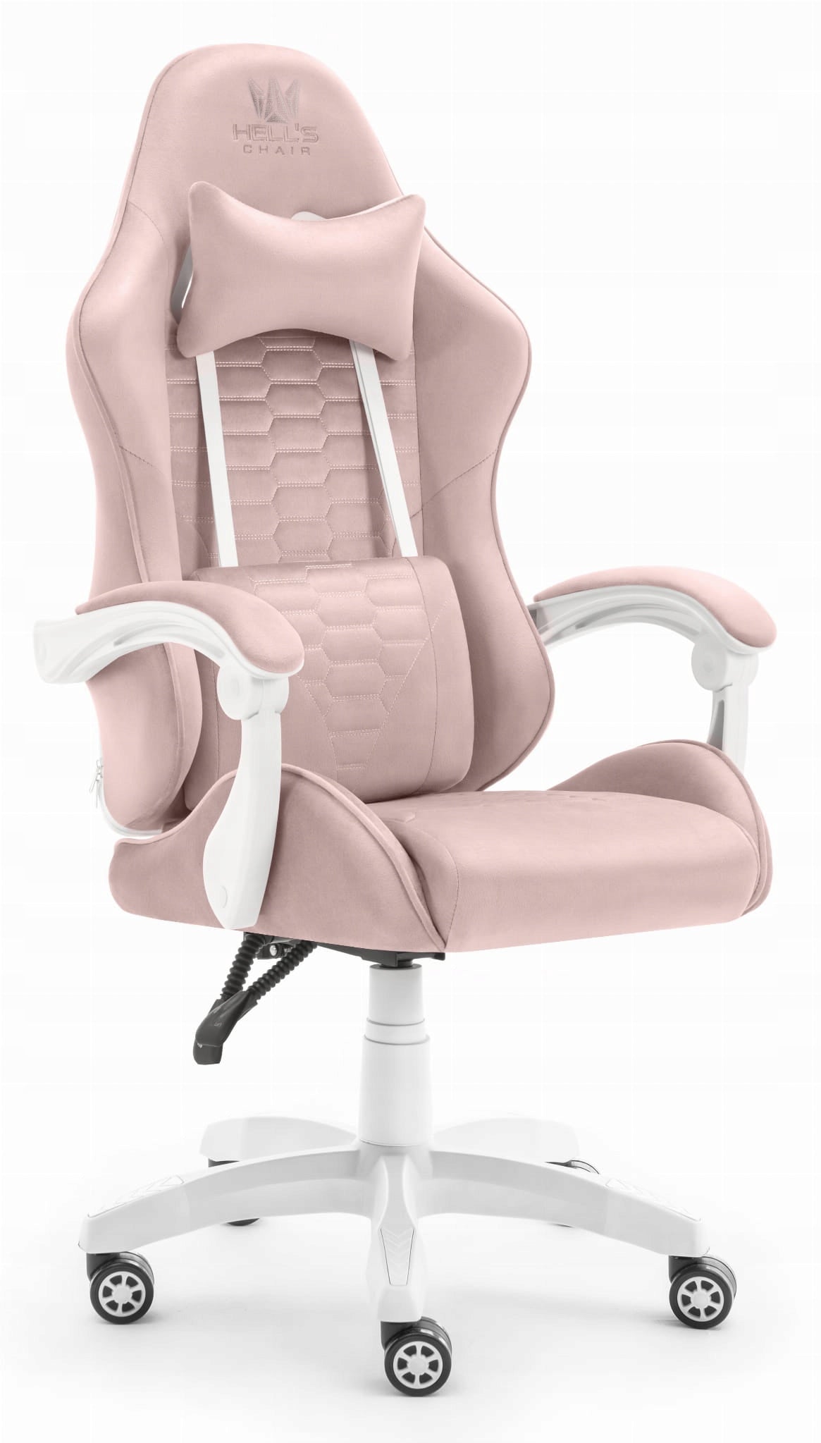 Gaming Chair Office Swivel Hell's Chair HC- 1000 Pink Fabric Brand HELL'S CHAIR