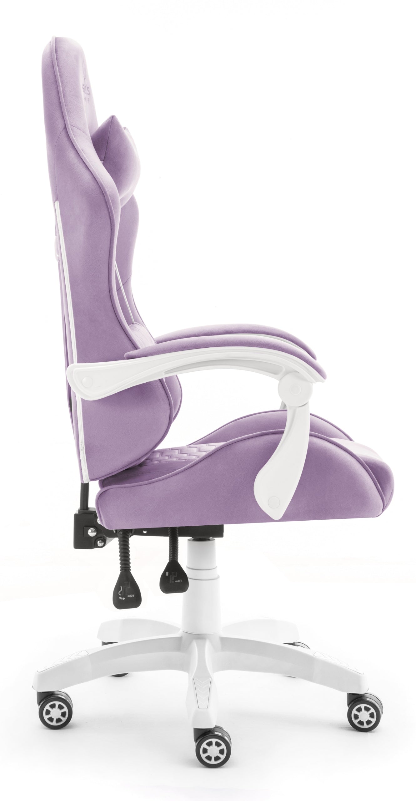 Gaming Chair Office Swivel Hell's Chair HC- 1000 Purple Fabric Brand HELL'S CHAIR