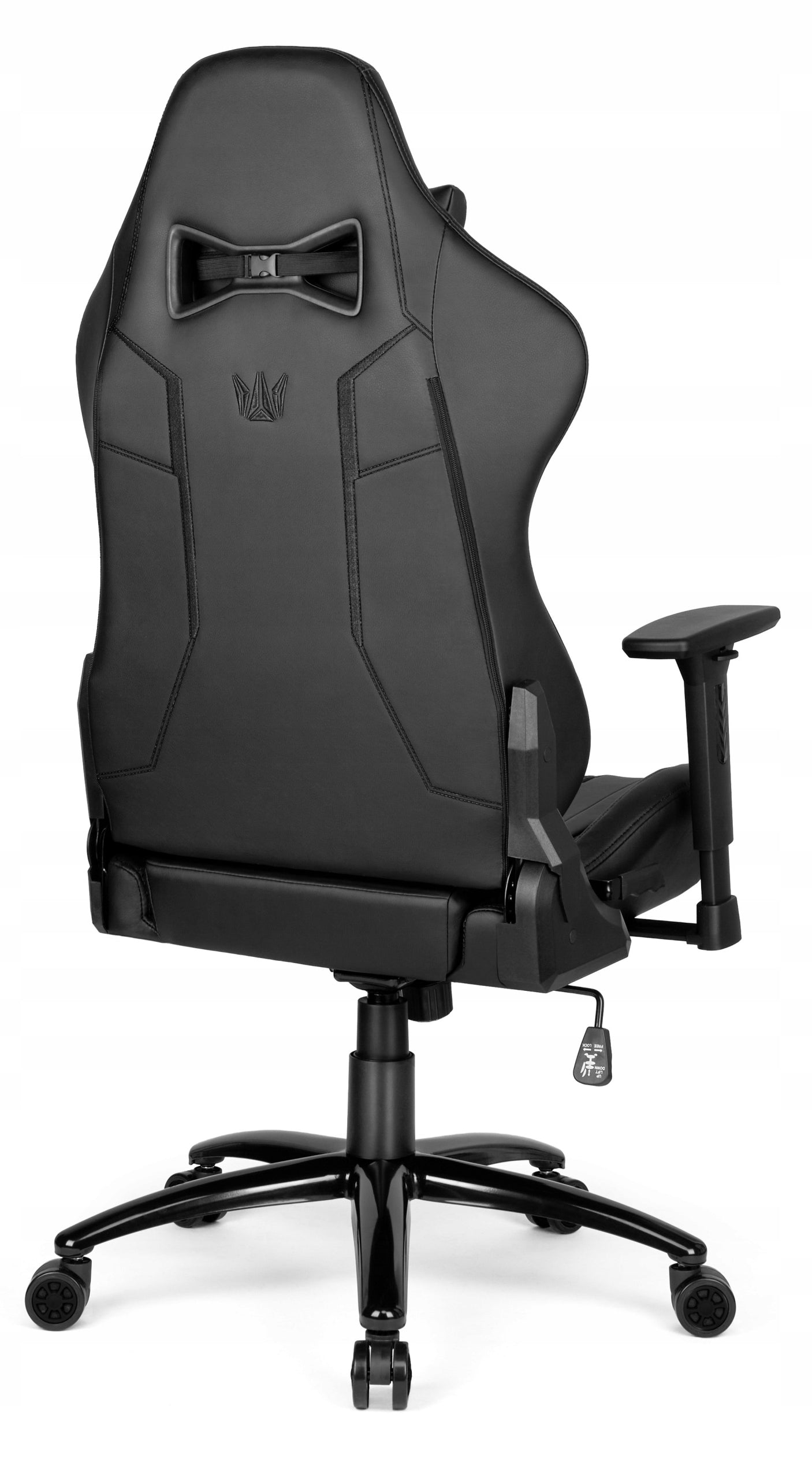 Gaming Chair Office Swivel Hell's Chair HC- 1013 Black Suede Model HC-1013 Black Ekoskóra Zamsz
