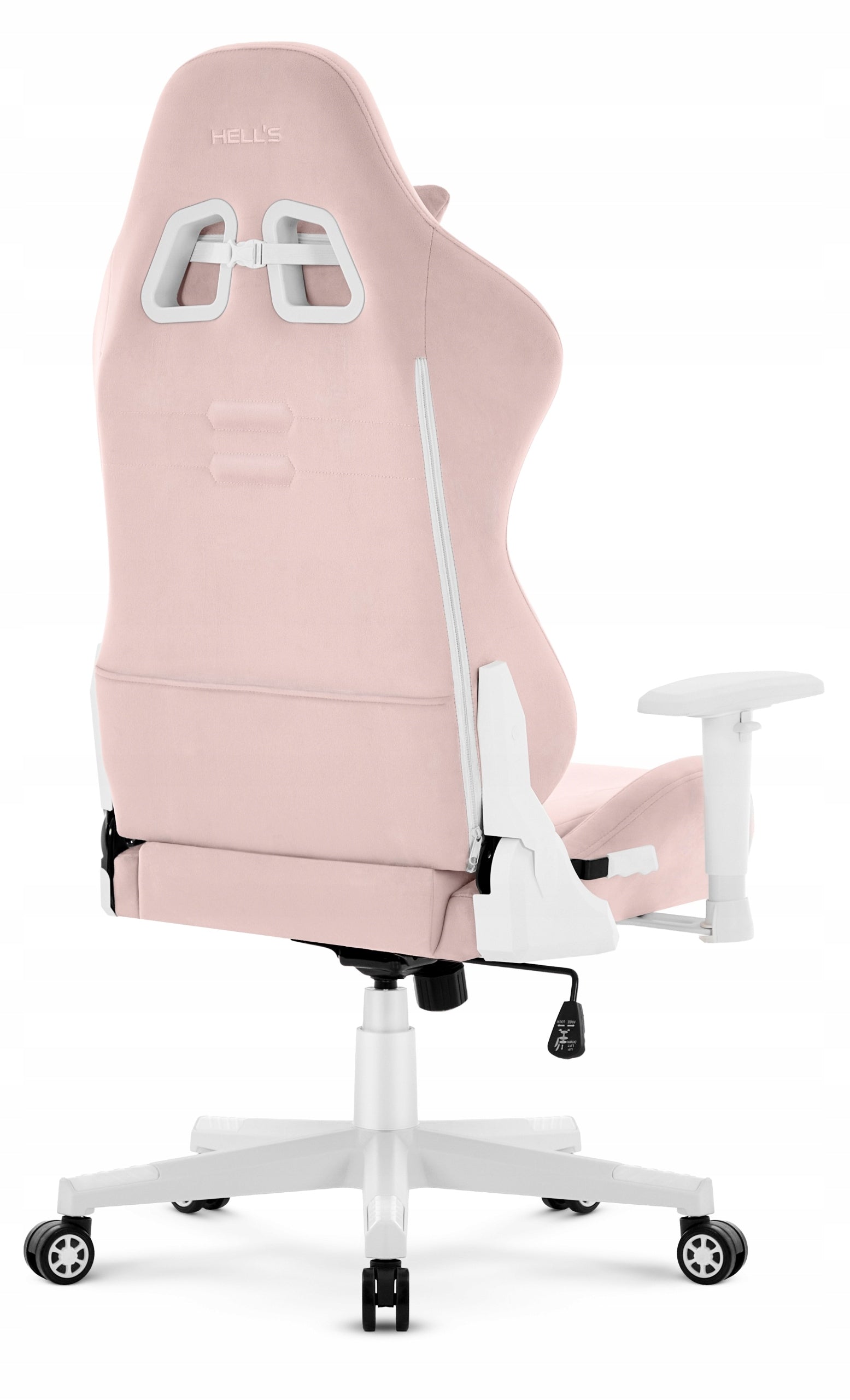 Gaming Chair Office Swivel Hell's Chair HC- 2000 Pink Fabric Brand HELL'S CHAIR