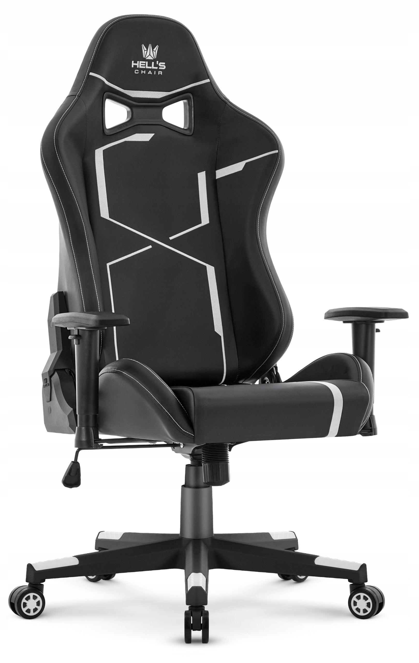Gaming Chair Office Swivel Hell's Chair HC- 2001 Black-White Furniture width 76 cm