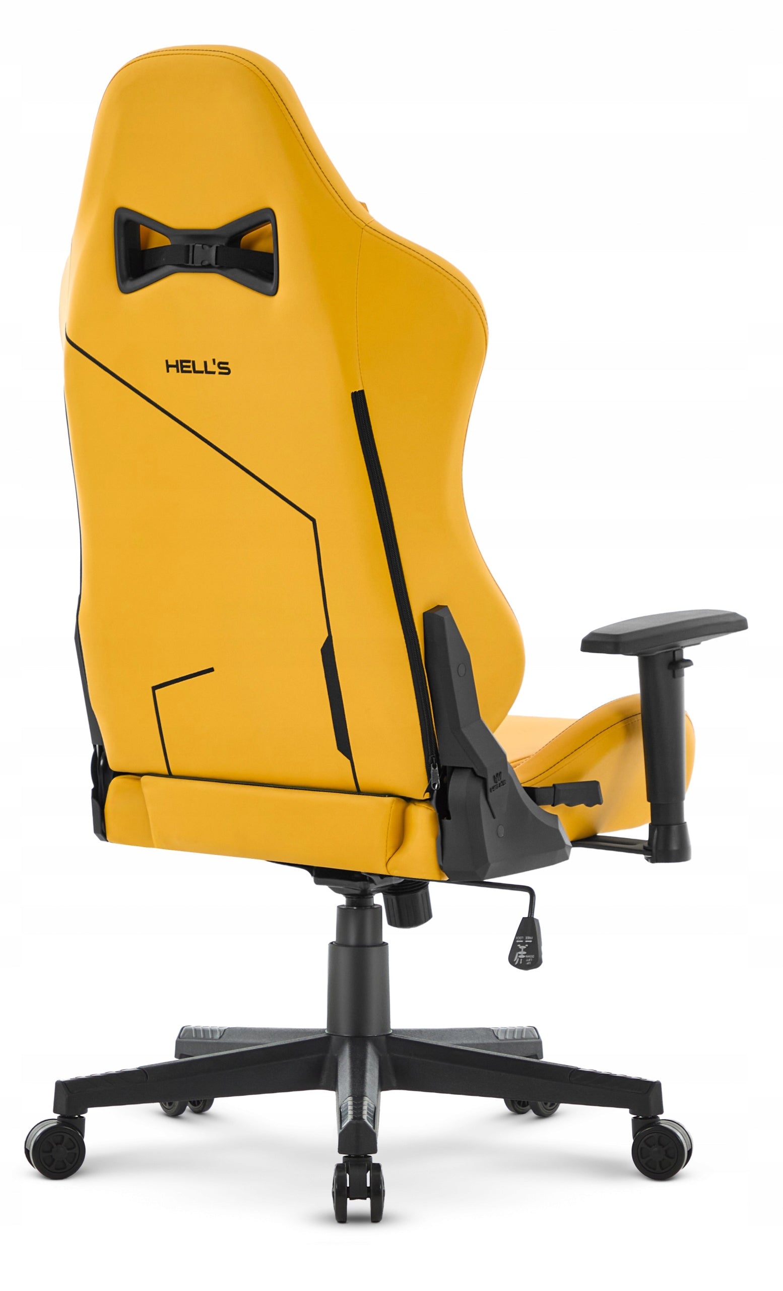 Gaming Chair Office Swivel Hell's Chair HC- 2001 Yellow Model HC-2001 Yellow/Żółty