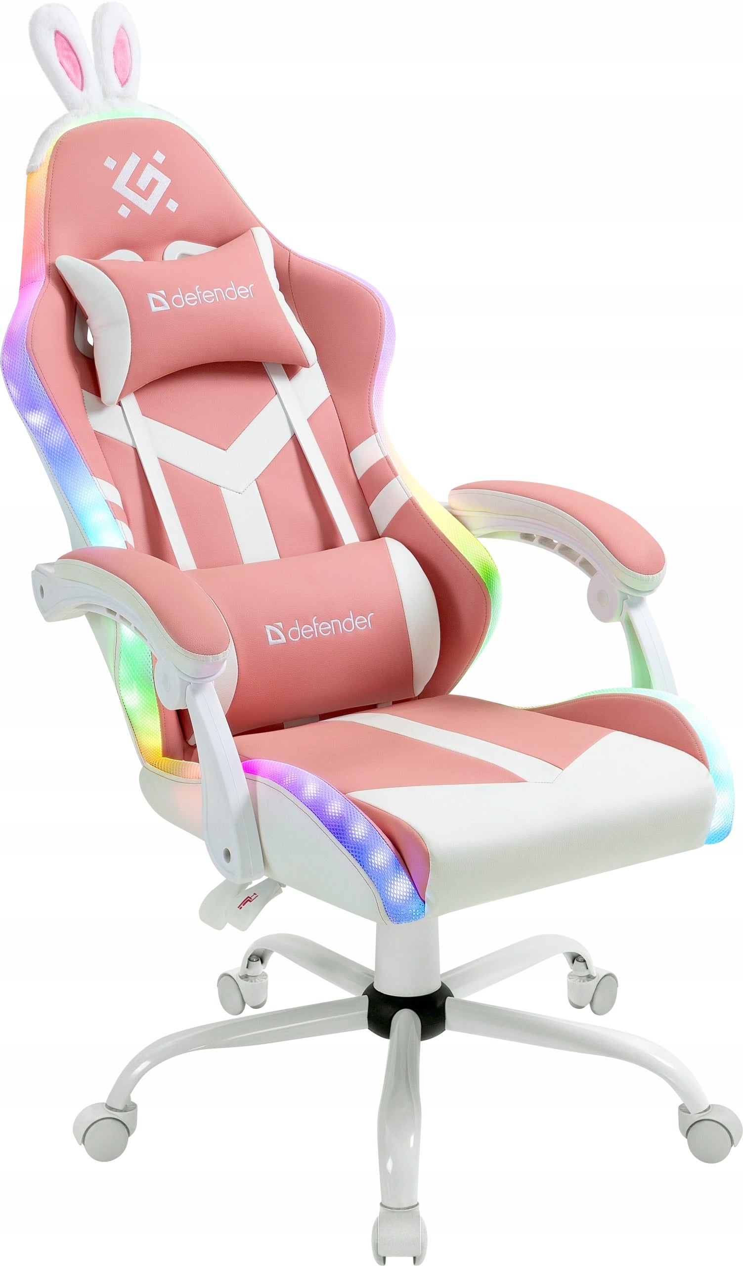 Gaming Chair Pink Cat Ears LED Backlight Rotating Defender IDEAL EAN (GTIN) 4745090826623
