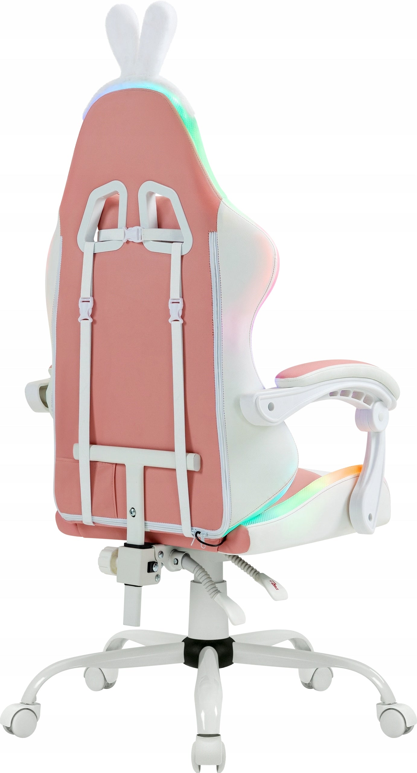 Gaming Chair Pink Cat Ears LED Backlight Rotating Defender IDEAL Packaging status original