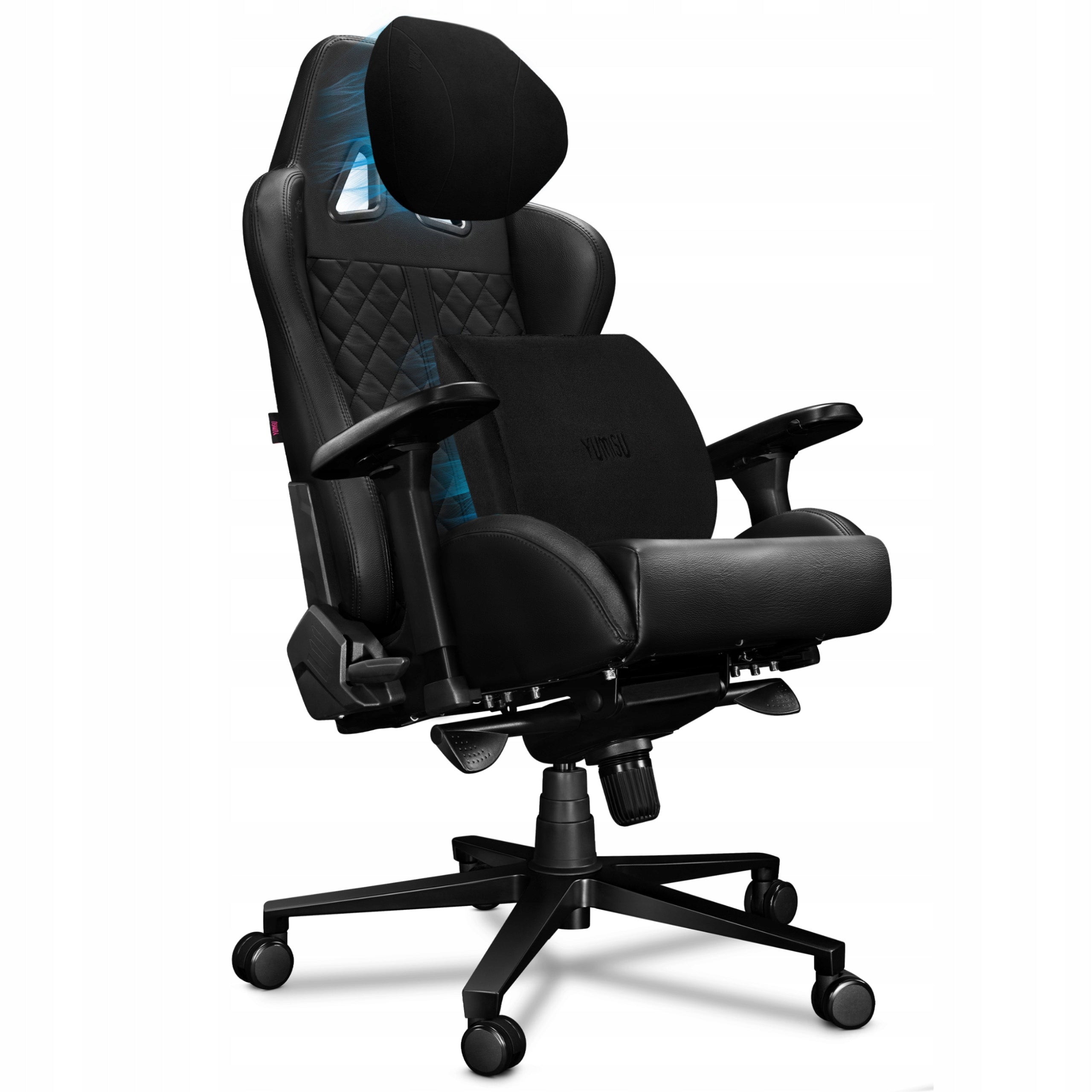 Gaming Chair Premium Gaming Office YUMISU 2050 Black Leather