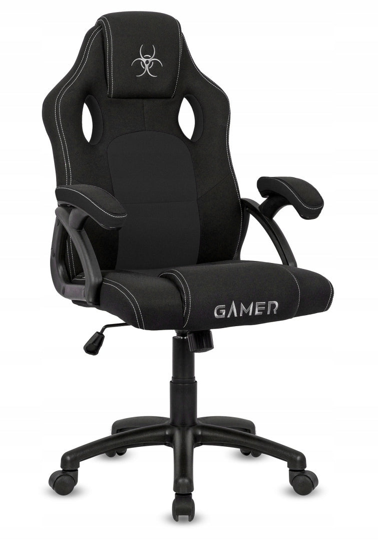Gaming Chair Rotating Player Fabric Black Student Desk Chair Model Carrera M Fabric
