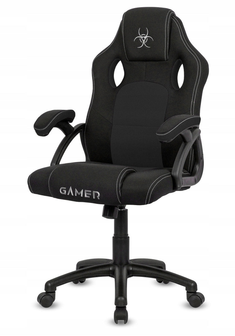 Gaming Chair Rotating Player Fabric Black Student Desk Chair Packaging status original