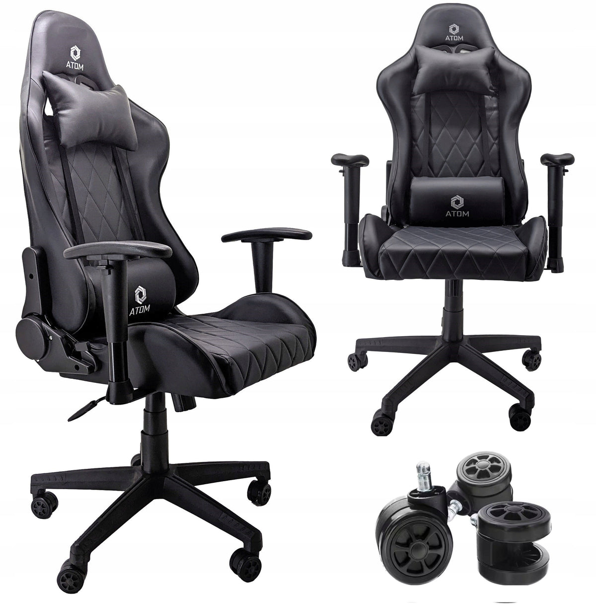 Gaming Chair Swivel For Player Bucket Black Quilted EAN (GTIN) 5906896591477