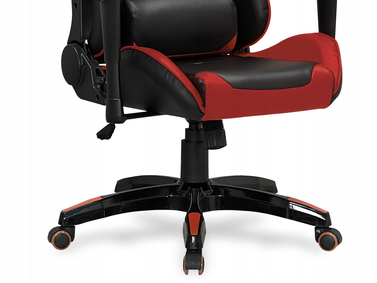Gaming Chair Swivel Red for Player Leather for Desk DEFENDER Brand Halmar