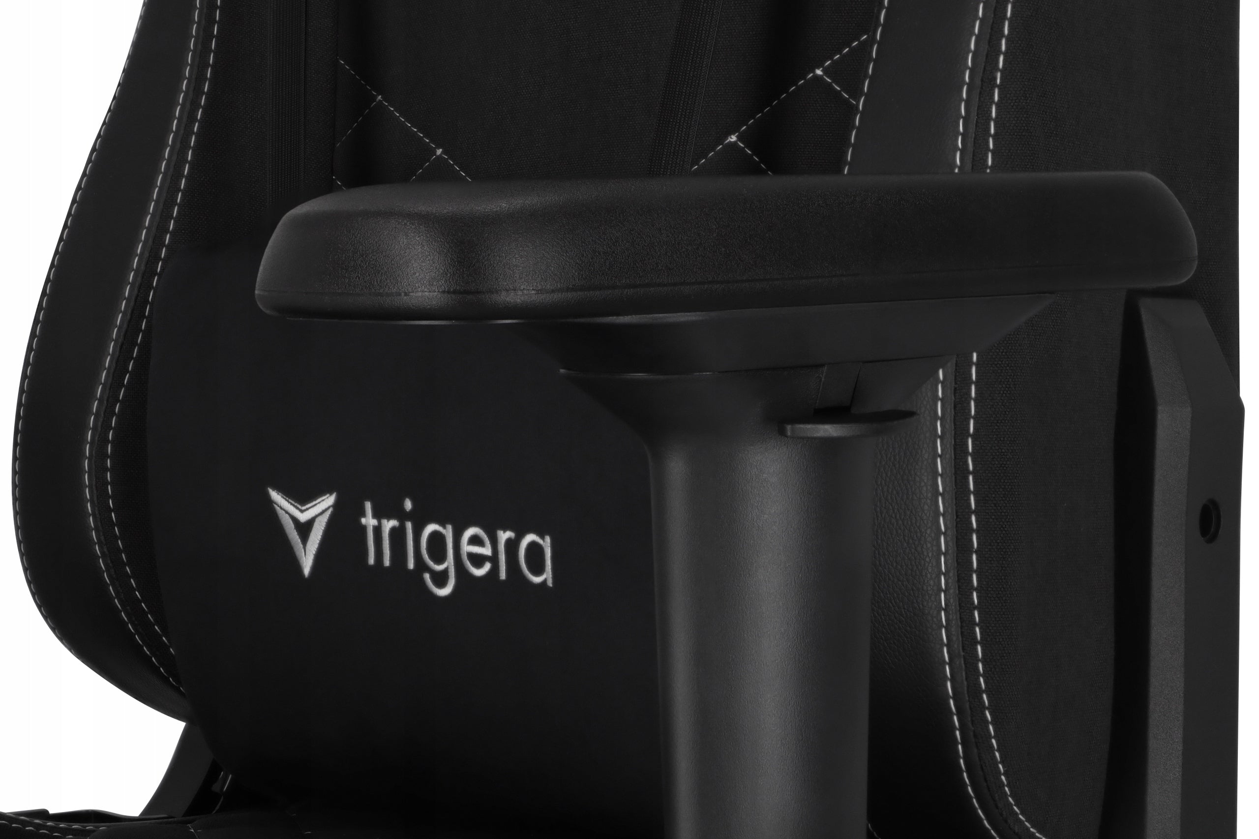 Gaming Chair Trigera Two Black Material Furniture height 138.5 cm