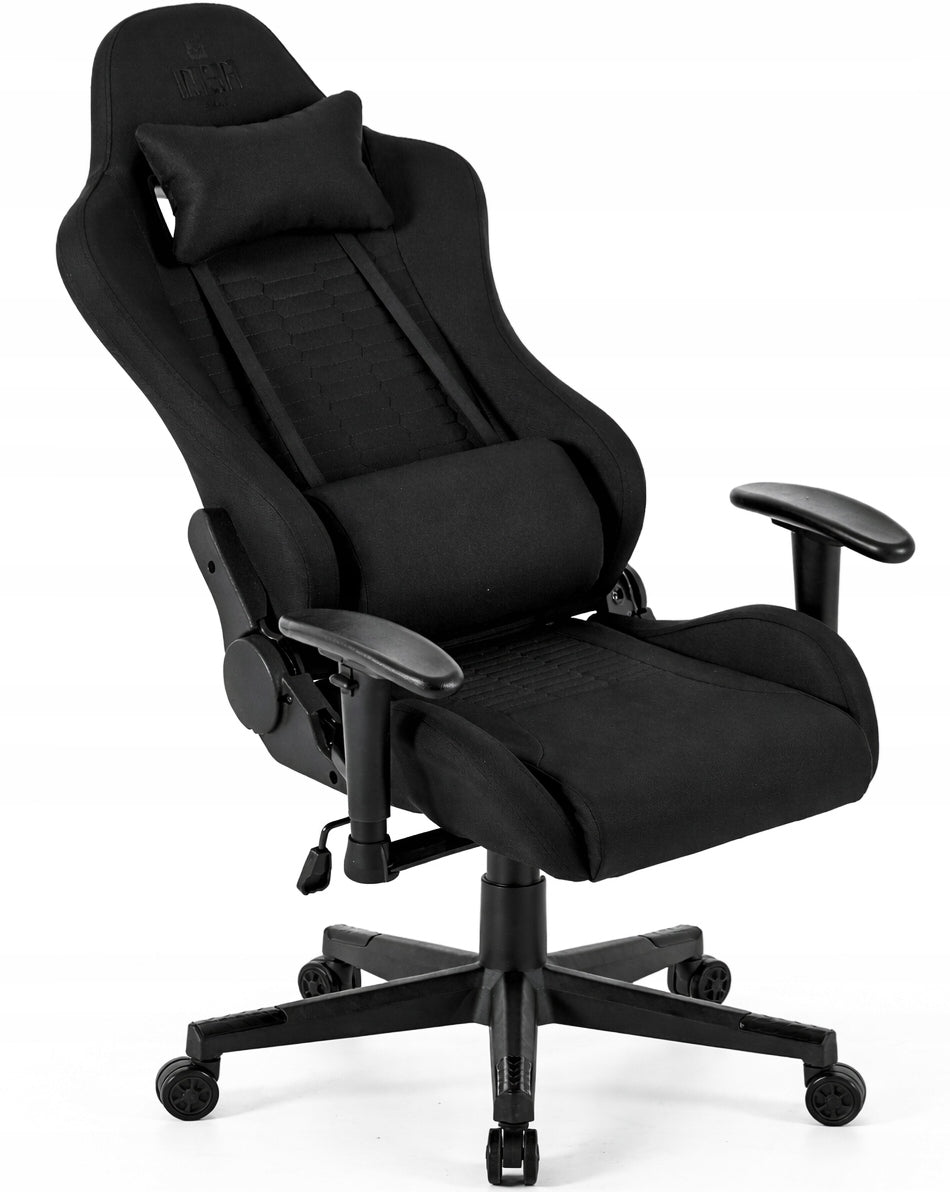 Gaming Chair for Player Office Chair Swivel Fabric Black Manufacturer code 092301