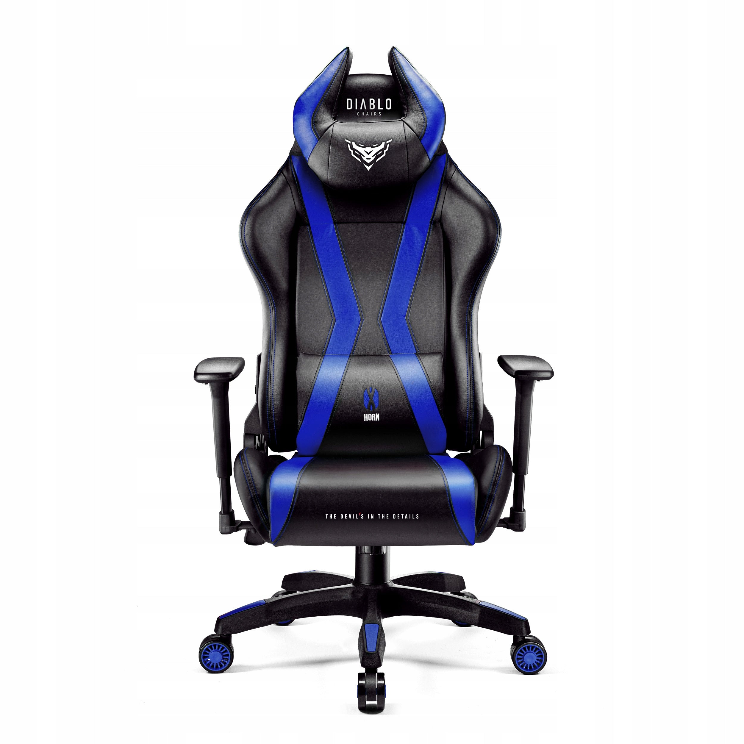 Gaming Chair with Eco-leather DIABLO X-Horn 2.0 Normal Size Black-blue Packaging status original