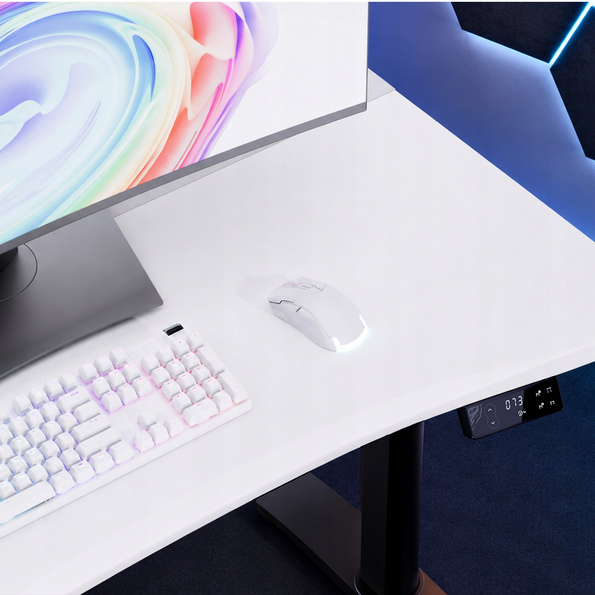 Gaming Desk Electric Adjustable 120cm DIABLO X-FORGE White-Black Manufacturer code 2414