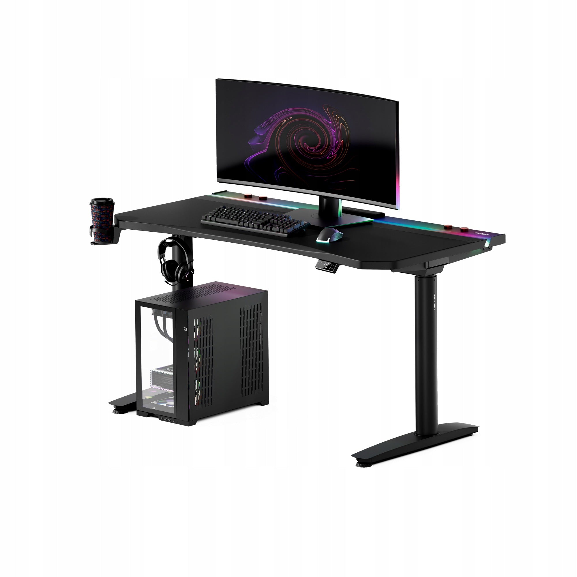 Gaming Desk Electric Adjustable 140cm DIABLO X-FORGE Black