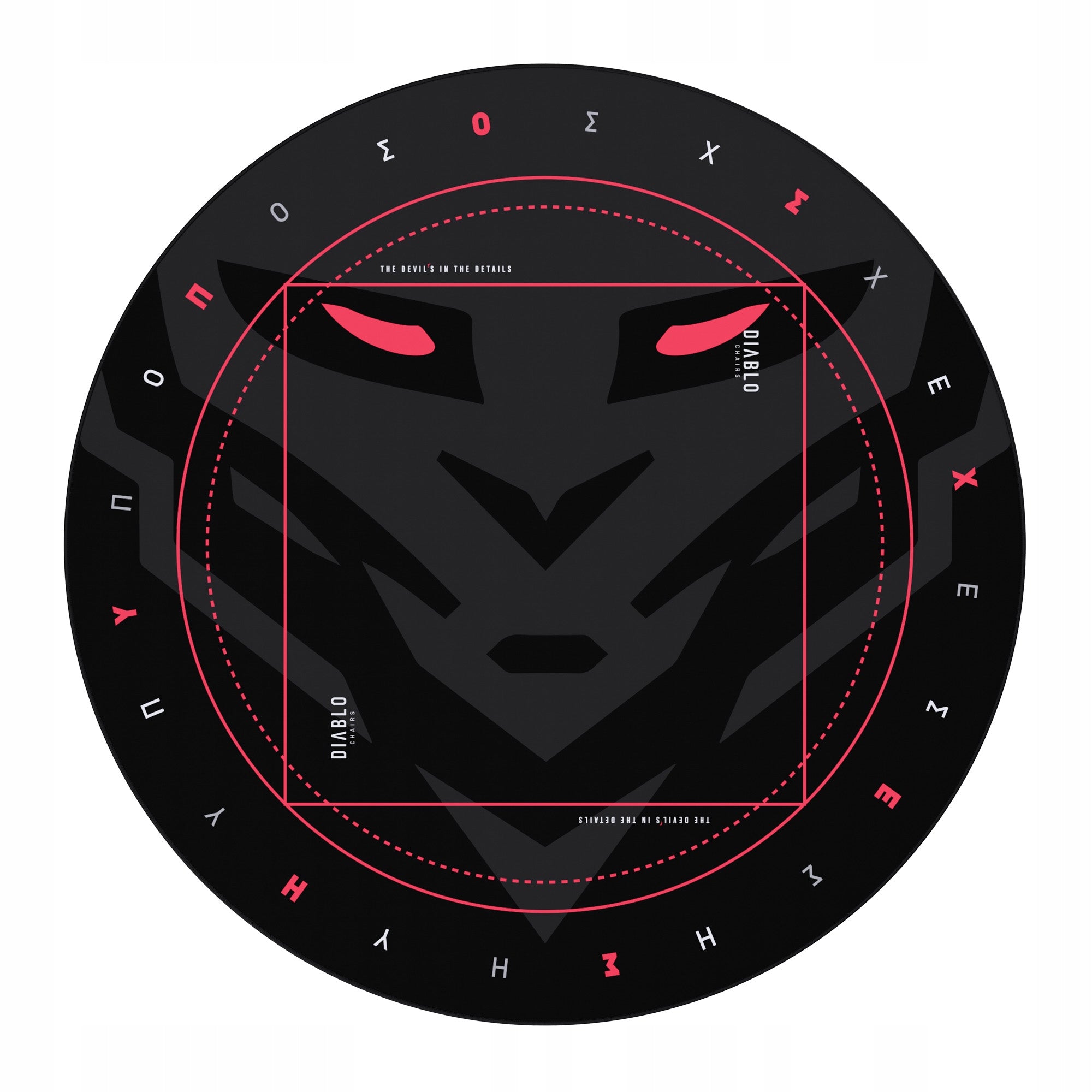 Gaming Mat Under Protective Chair Non-Slip DIABLO XL Black