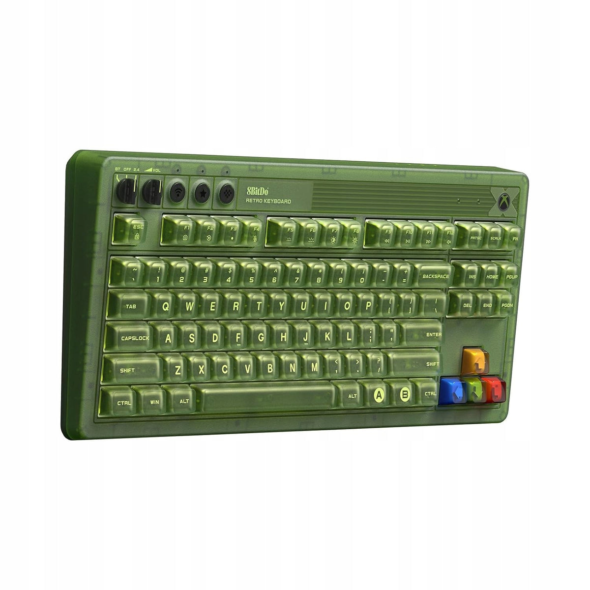 Gaming Mechanical Keyboard Retro 8BitDo Xbox Edition + Dual Buttons Packaging status original