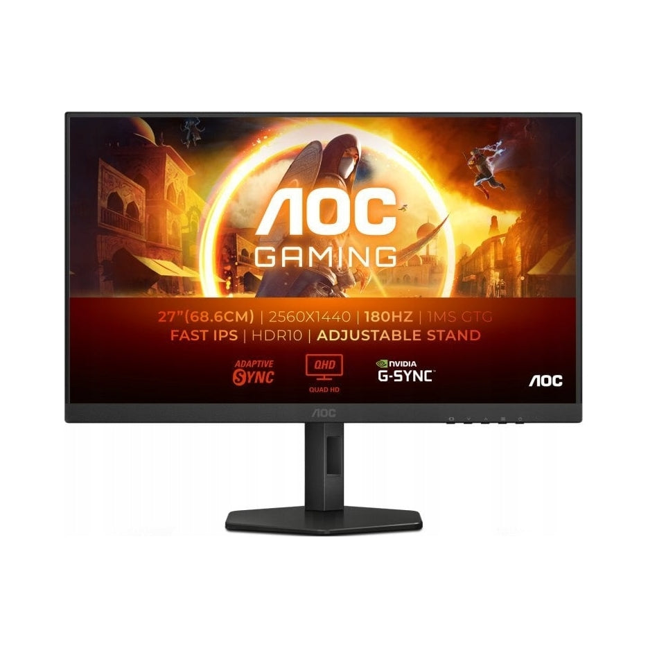Gaming Monitor AOC Q27G4XF QHD 2560 x 1440 Fast IPS 27 inches 180 Hz HDR10