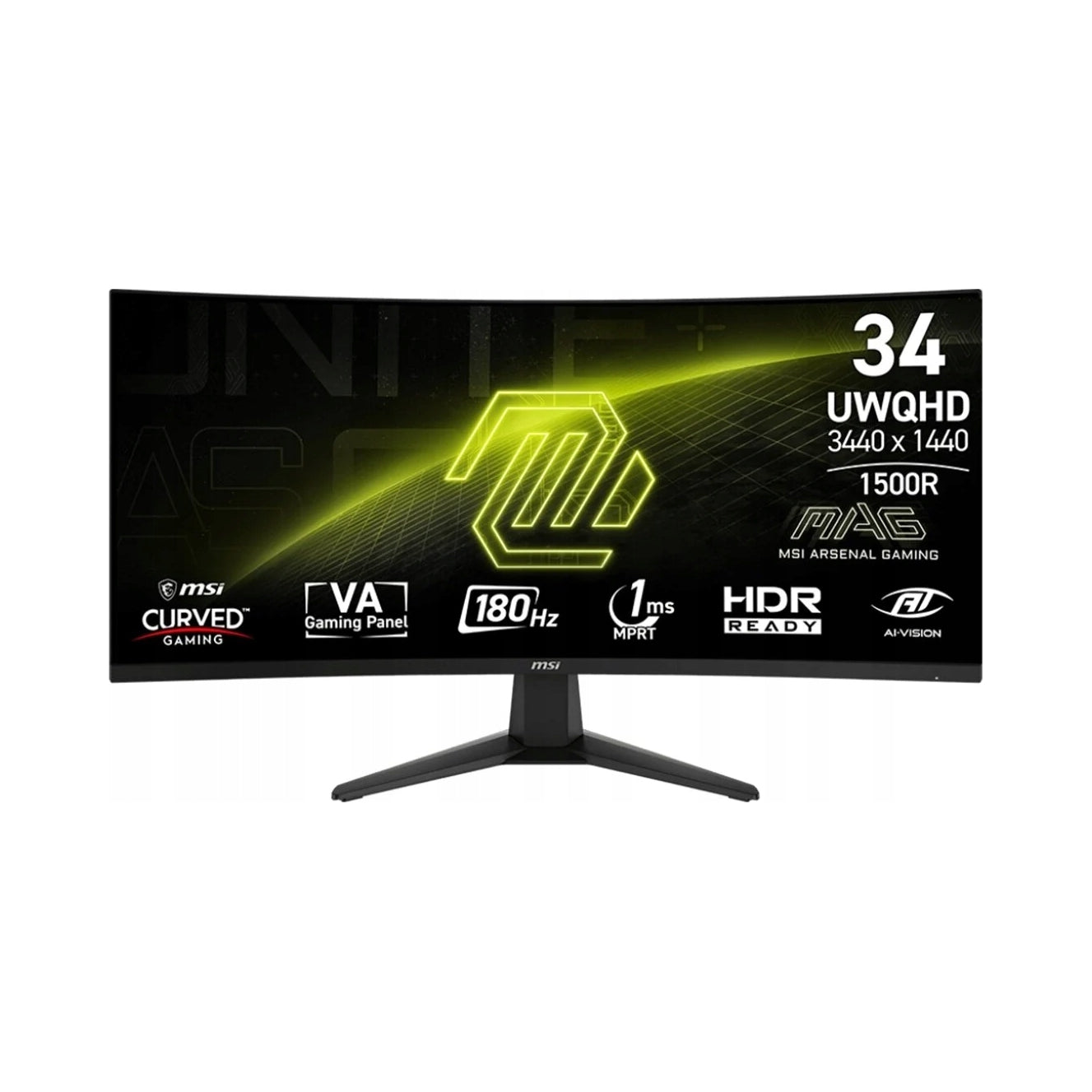 Gaming Monitor MSI MAG 346CQ 3440 x 1440 (UWQHD) 180 Hz