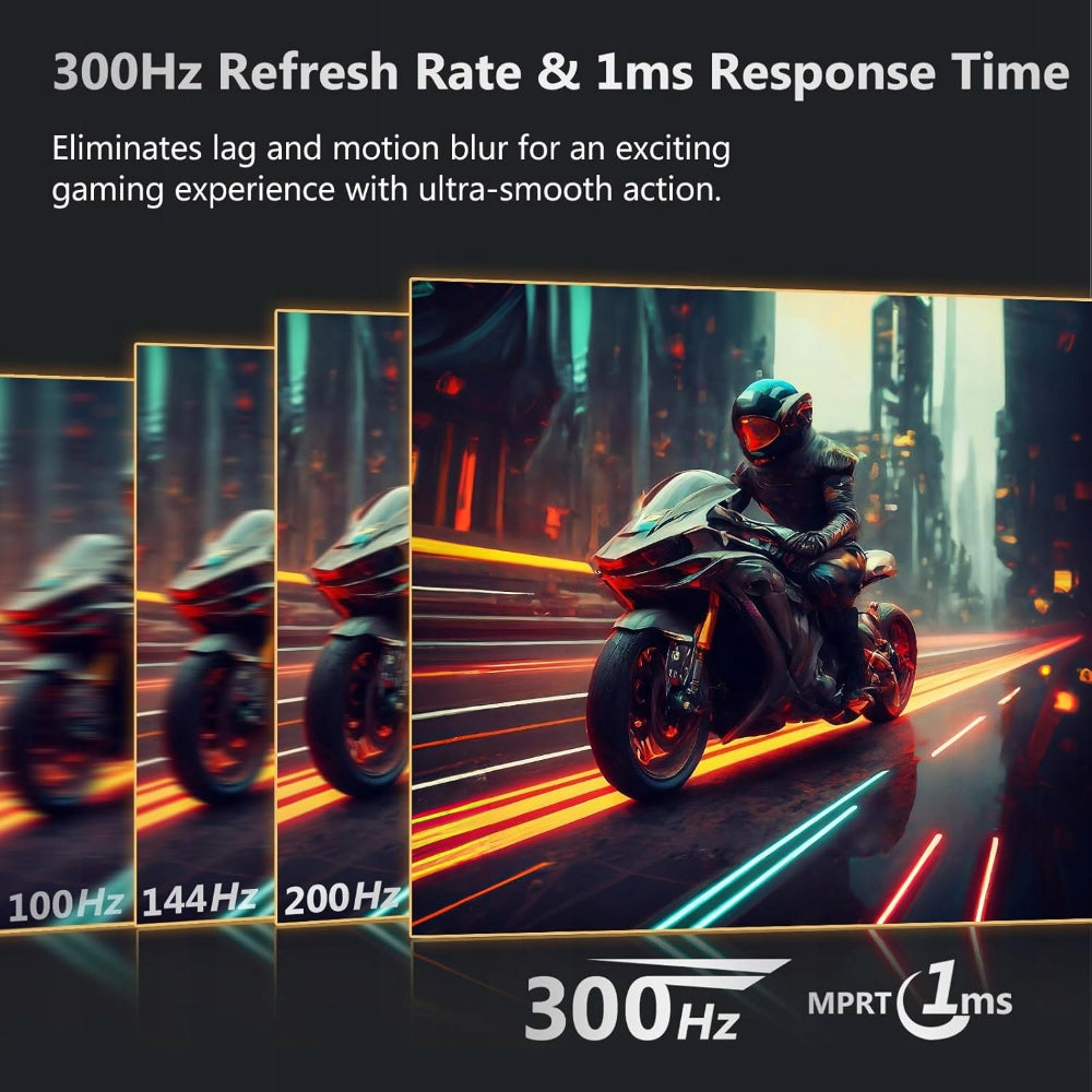 Gaming Monitor Z-EDGE UG25S IPS 1080P 24.5” 300Hz (DP) 1ms FHD FreeSync HDR Packaging status original