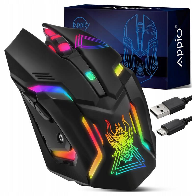 Gaming Mouse Backlit Wireless Computer For BT Laptop