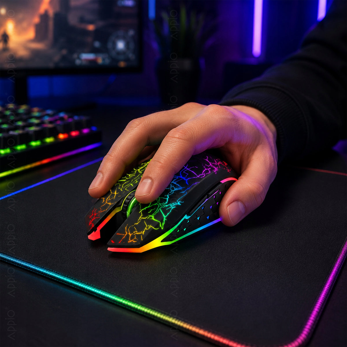 Gaming Mouse Backlit Wireless Computer For RGB Laptop Manufacturer code 0255