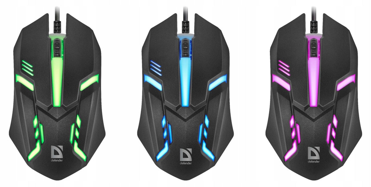 Gaming Mouse Defender HIT MB-550, 1600dpi, 7 LED Colors, USB Manufacturer Defender