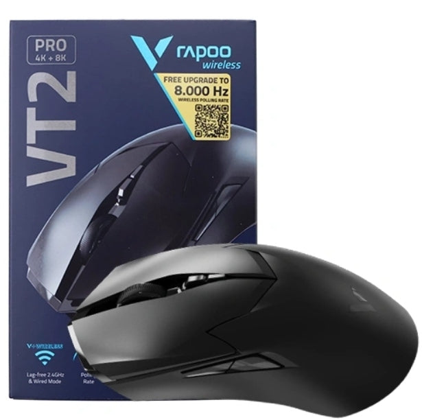 Gaming Mouse Rapoo VT2 Pro 4K Sensor 26K DPI Lightweight Black Wireless