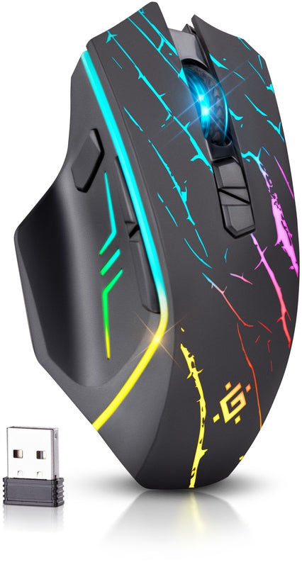 Gaming Mouse URAN Wireless LED Programmable Packaging status original