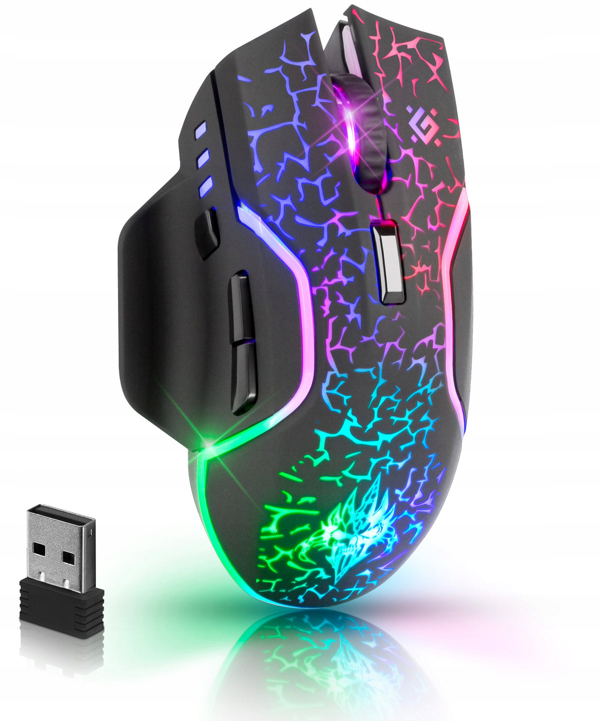 Gaming Mouse Wireless For Players LED Programmable Buttons