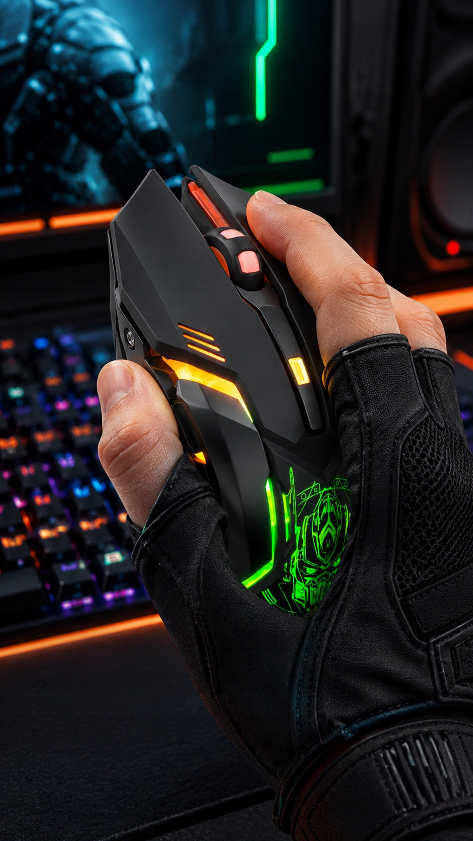 Gaming Mouse Wireless LED Defender Trigger 3200DPI Manufacturer code 52934