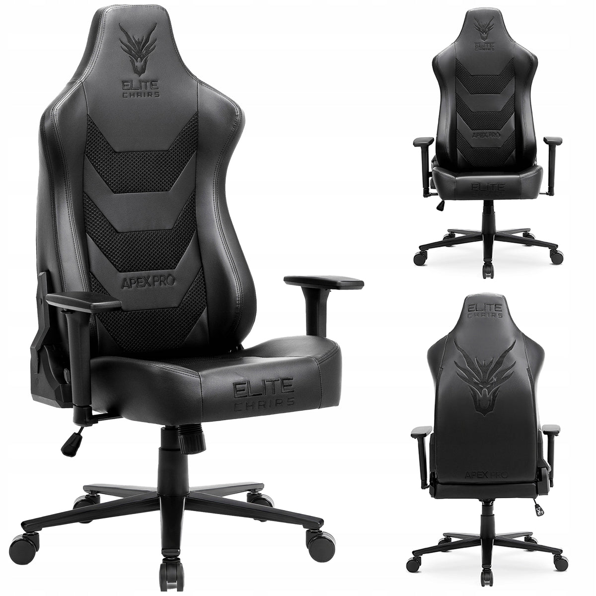 Gaming Office Chair Black Rotating Ergonomic DRAGON APEX Chair