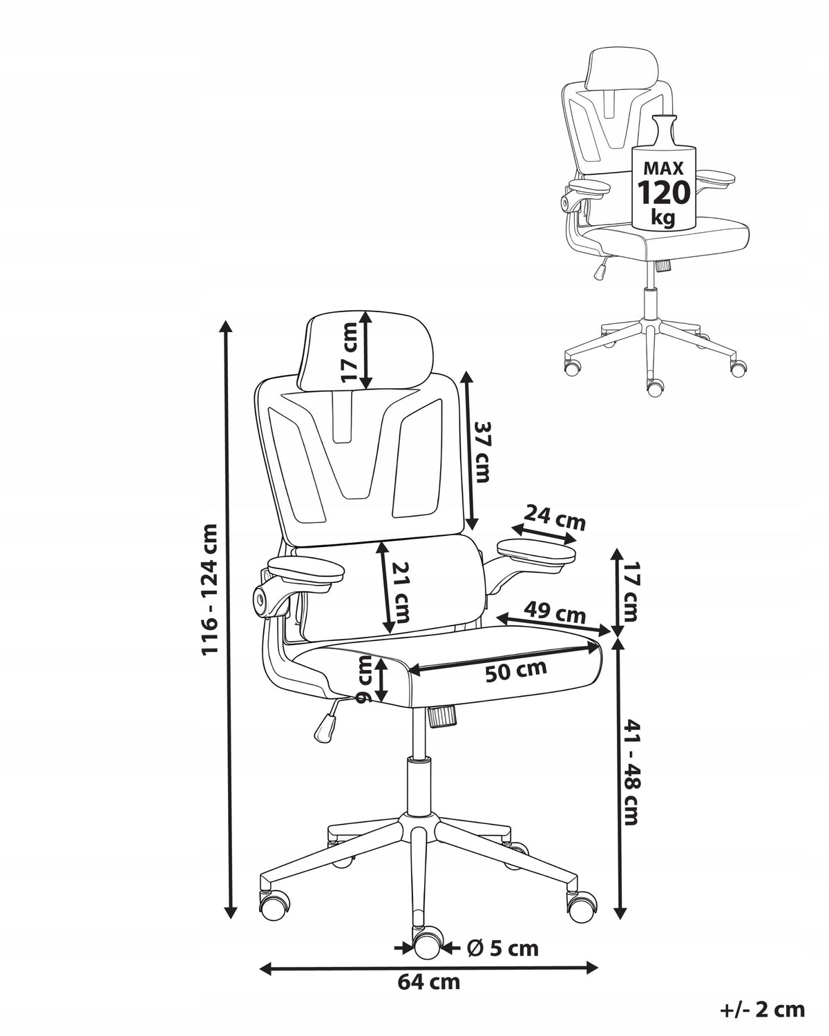 Gaming Office Chair Dark Grey Medical device no