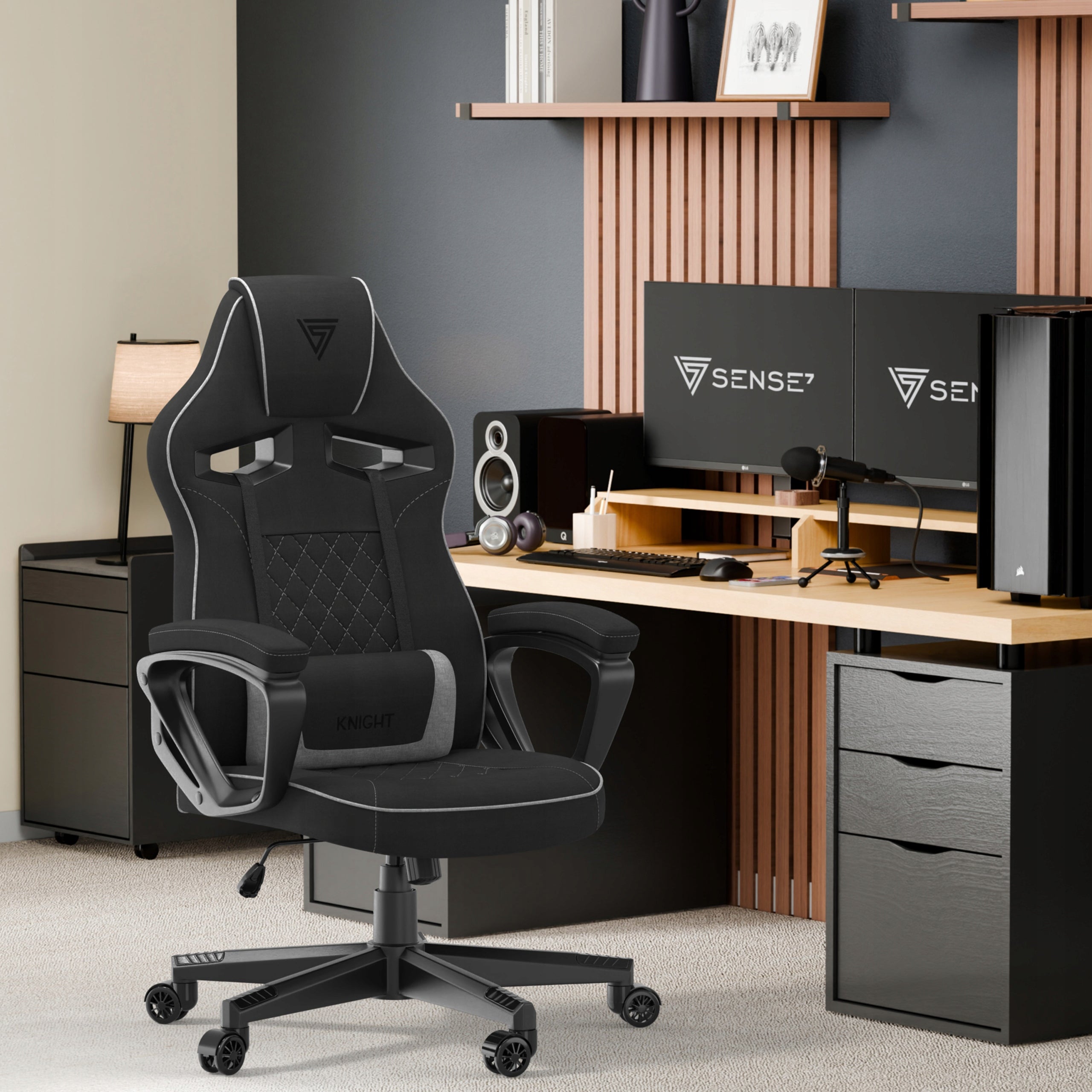 Gaming Office Chair Fabric Swivel Knight Sense7 Office Chair Packaging status original