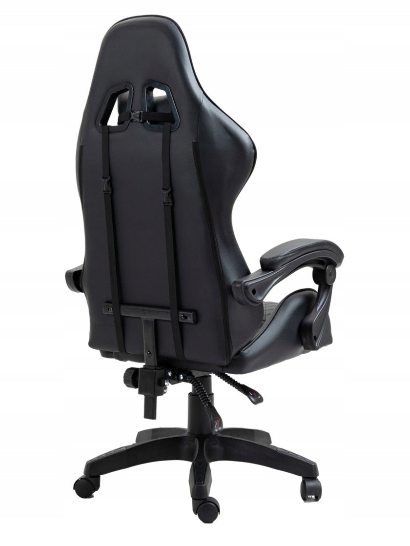 Gaming chair ALPHA office gaming chair swivel bucket black Furniture width 62 cm