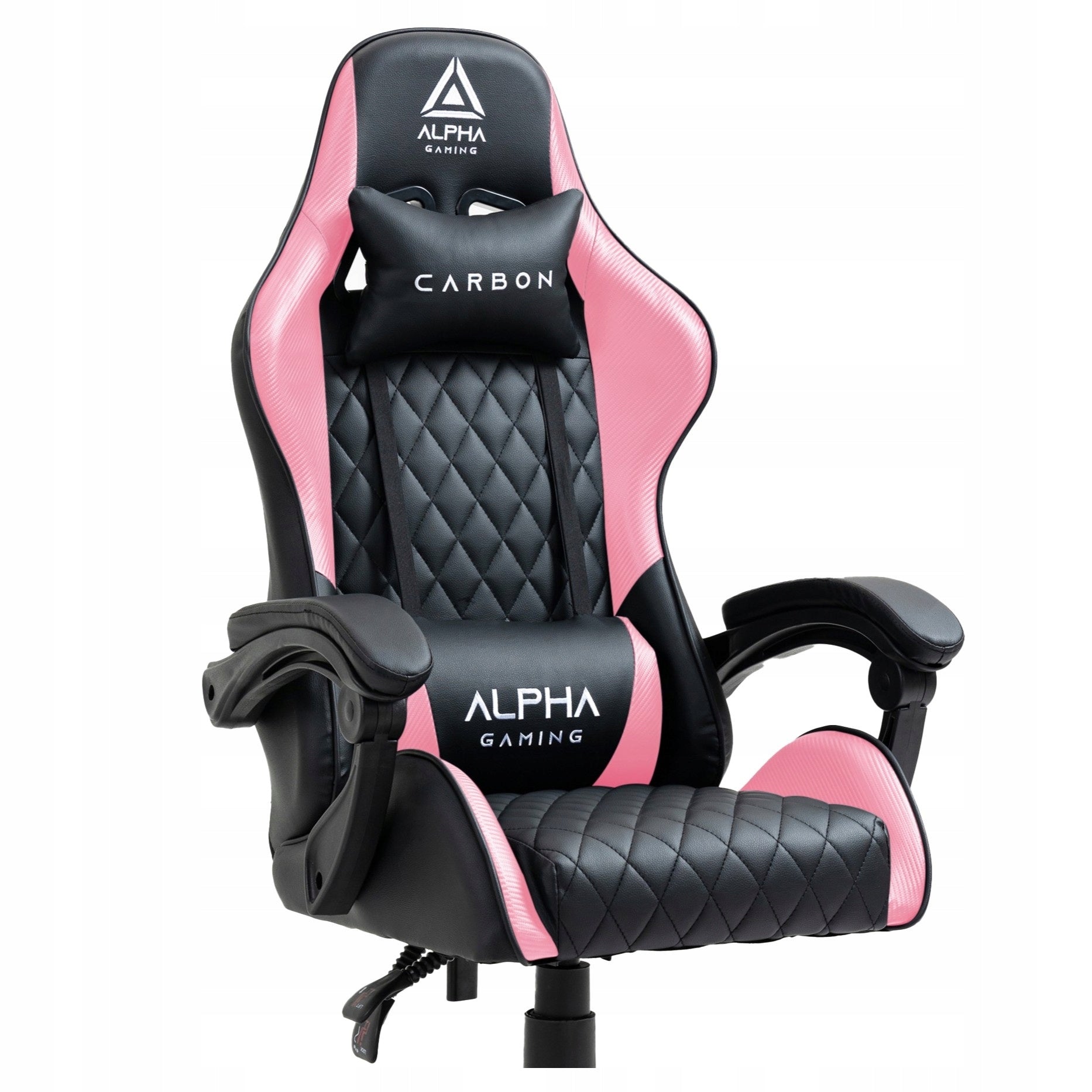Gaming chair ALPHA office gaming chair swivel bucket pink